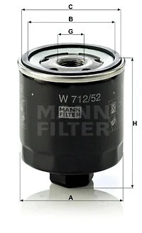Oil filter fits polo - filter, vw
