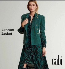 Nwt’s Cabi Womens XL Lennon Jacket in Legion Teal Green #3913 Gold Buttons $175