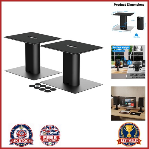 Black speaker stands - black, for