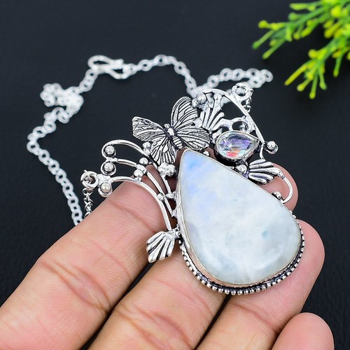 Natural rainbow moonstone - rainbow,