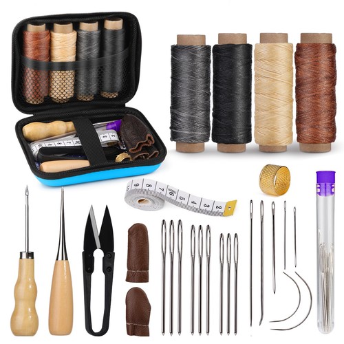 Leather sewing kit - leather,