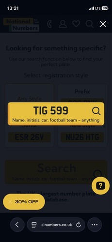Dateless number plate - dateless,