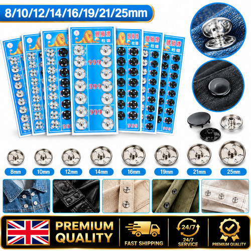 Metal snap fasteners - metal, press