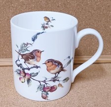 Robin Birds Scene Mug Fine Bone China 400 ml 14 fl oz Large Balmoral Cup