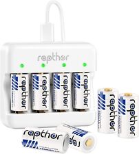 Rapthor Rechargeable Arlo Batteries 3.7V 123A / 123 Lithium Batteries 750mAh