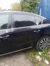 Volkswagen Passat Saloon B7 2010-2015 Passenger NSR Rear Door Black Lc9x