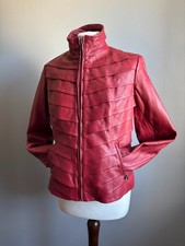 RED LEATHER JACKET 12 10