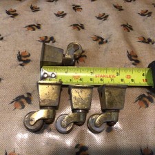 Set Of Four Brass Square