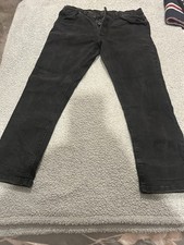 Black Slim Fit Button Up Jeans From Next. Size 34s