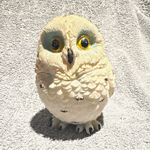 White owl figurine ornament - figurine,