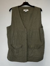 Mens Orvis Multi Pocket Fly Fishing Utility Vest Gilet Khaki Green LARGE 