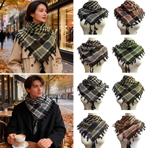 With tassel keffiyeh scarf - tassel,