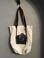 Genuine Cannon Camera EOS 1D Model Picture Logo With Straps Canvas Cotton Bag