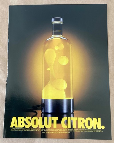Absolut citron 1997 vintage - absolut,