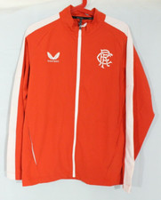Castore Glasgow Rangers Red & White Track Suit Top / Jacket Size S (READ)