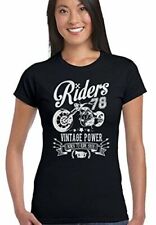 Riders 78 Vintage Womens Funny Biker T-Shirt Motorbike Bike Indian Bike 