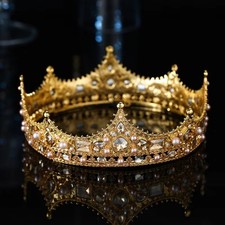 Vintage baroque tiara crown - vintage,