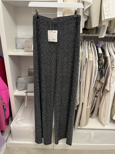 Zara lurex patterned wide - zara,