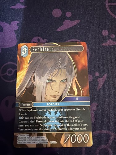 Final fantasy tcg sephiroth - fantasy,
