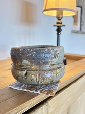 Ceramic Bizen-ware tea bowl by Jumpei Kaneshige excellent collectible condition