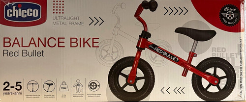 Chicco red bullet balance bike - chicco,