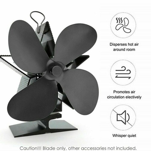4blades wood stove fan - fan, heat