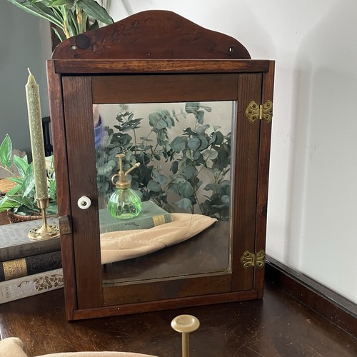 Vintage wooden wall cabinet - vintage,