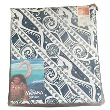 Disney Moana Pencil Pleat Curtain Blackout 168cm(66”) X183cm(72”) With Tiebacks