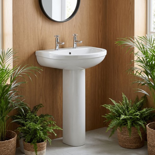 Full pedestal wash basin - full,