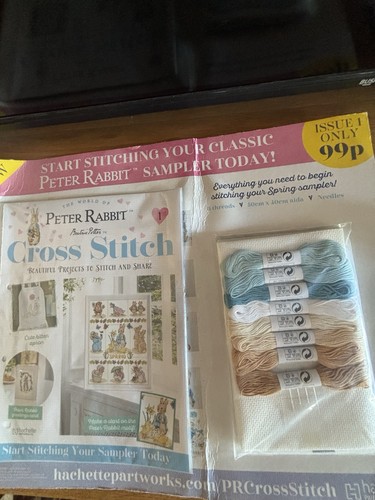 Peter rabbit cross - peter, stitch