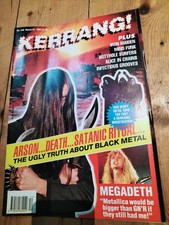 *RARE* Kerrang Music Magazine 436 Black Metal satanic Ritual 27 March 1993 Grail