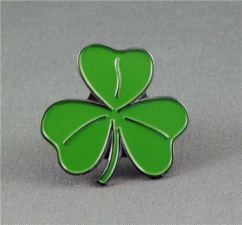 Shamrock enamel pin badge - enamel,