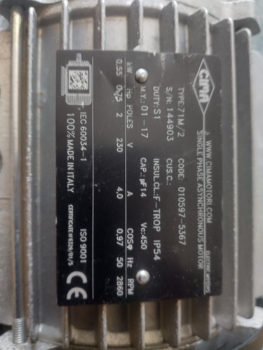 Electric motor 71m - 71m, frame.