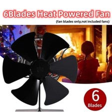 6 Blades Heat Powered Fan For Wood Log Burner Fireplace Fan Wood Burning Stove
