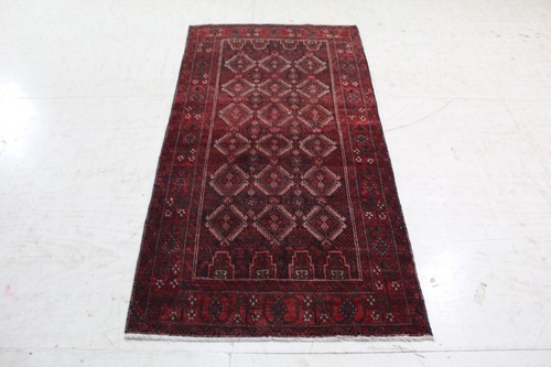 Handmade wool rug navy - handmade,