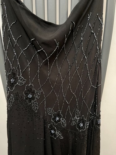 Black party dress witt - , silver