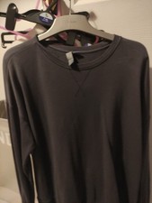 Womens Grey Long Sleeve Sweaty