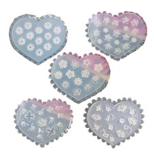 3D Nail Art Mold Silicone Nail Art Decortive Cabochon Mold for DIY Nail Designs