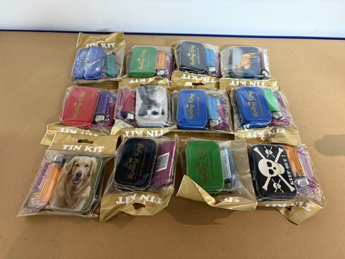 Starter box blue tobacco tin - box,