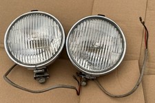 2 x Vintage LUCAS Spot Lamp Lights FT/LR 14 Sealed Beam & Mount - working