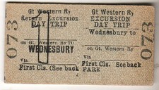 Railway ticket gwr 1st - ticket, class