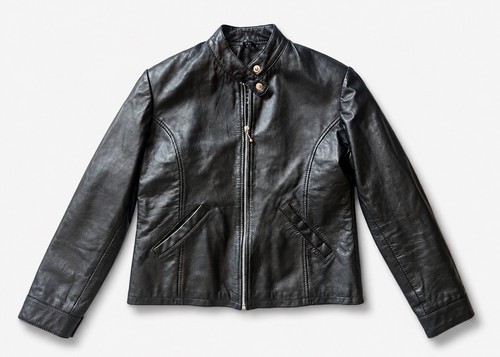 Skinz black real - leather, biker
