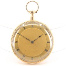 Antique 18ct gold quarter - antique,