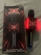 The X Factor Bluetooth LED Microphone Speaker Karaoke Portable Mic In Box.