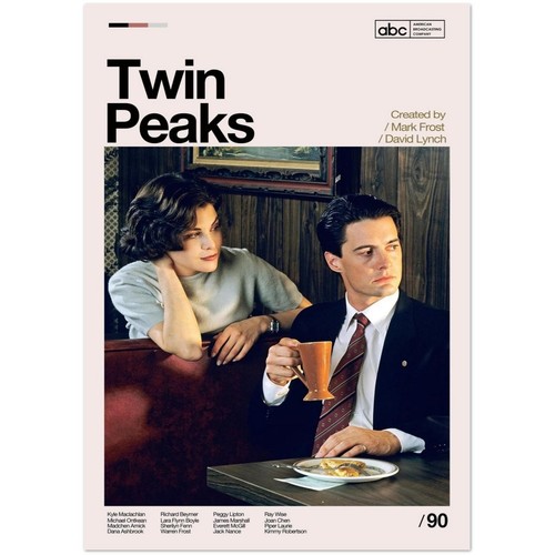 Twin peaks series - 1990, poster