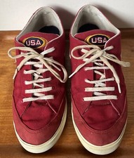 Nike Vintage Retro Rare GTS Red Canvas Shoes UK 9 - 1996 USA Olympics