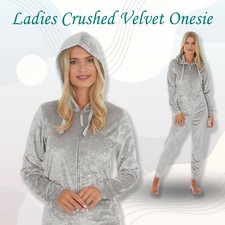 Ladies Crushed Velvet 1Onesie