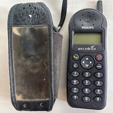 Philips TCD 128/BA - Vintage GSM Mobile Phone - BT Cellnet - Untested -With Case