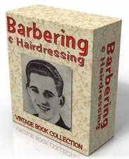 BARBERING / HAIRDRESSING 6 Rare Vintage Books on CD! 