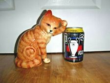 Exquisite Beswick Cat ~ Scratching Ear ~ Ginger Swiss Roll ~ No.1877 ~ Excellent